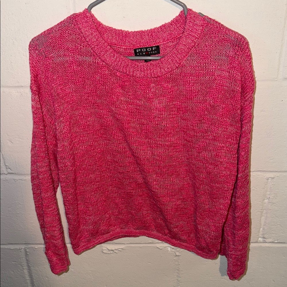 Poof! Pink Women's Sweater